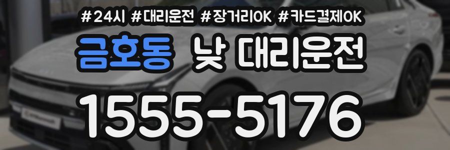 금호동 낮 대리운전