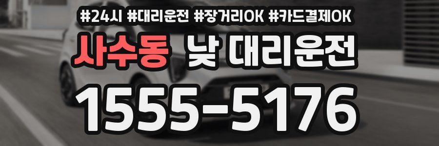 사수동 낮 대리운전