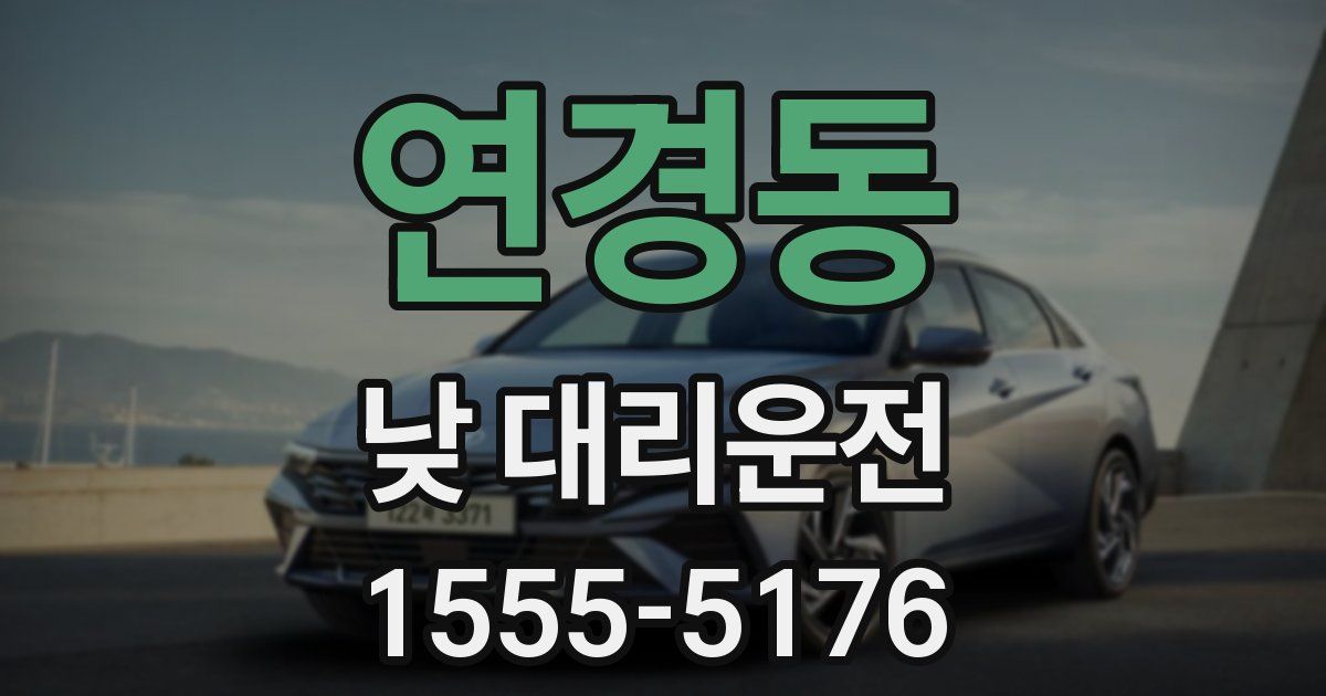 연경동 낮 대리운전
