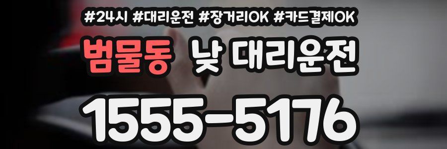 범물동 낮 대리운전