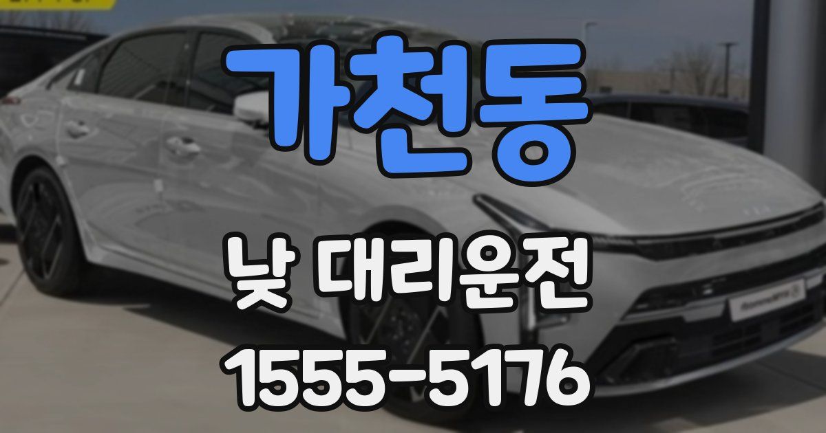 가천동 낮 대리운전