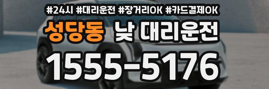 성당동 낮 대리운전