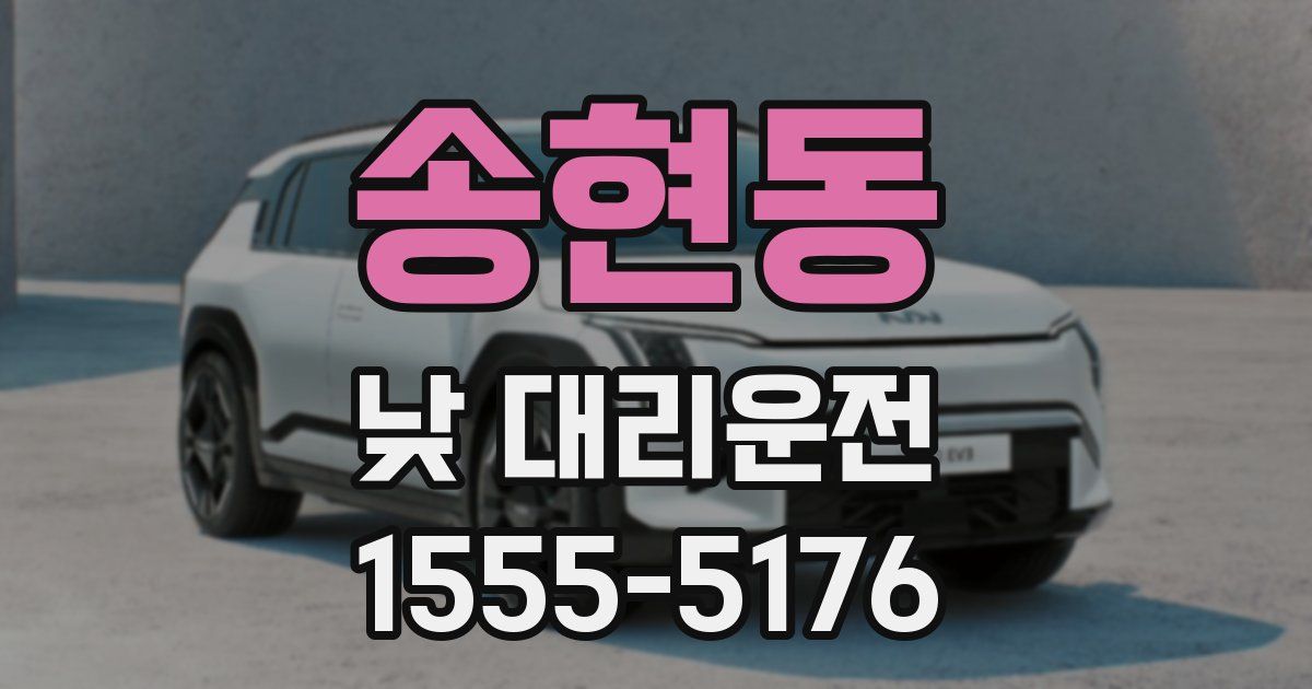송현동 낮 대리운전