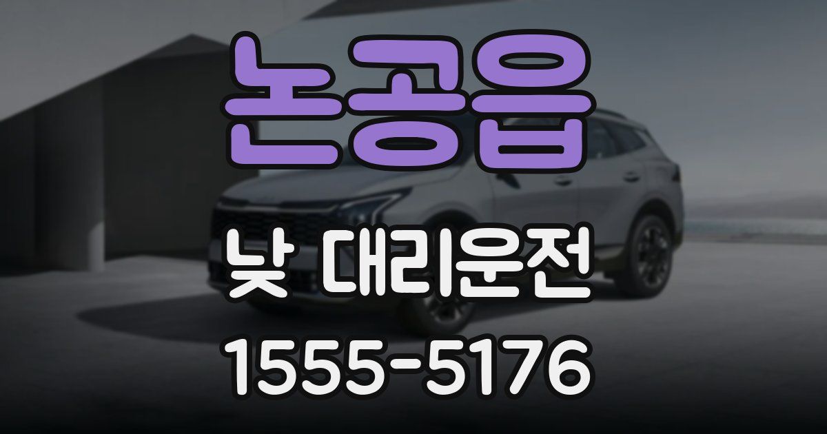 논공읍 낮 대리운전