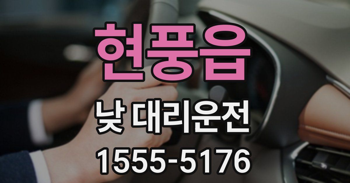 현풍읍 낮 대리운전