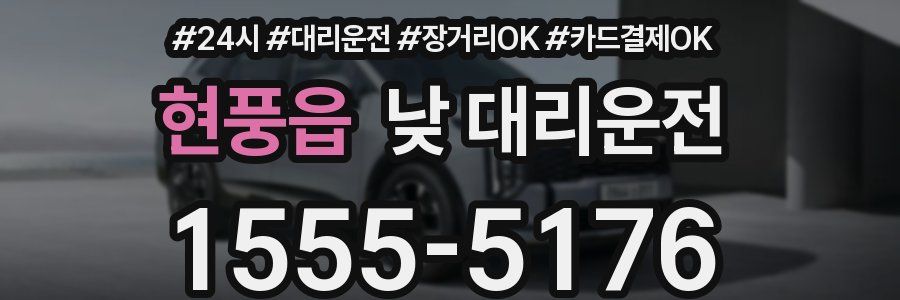 현풍읍 낮 대리운전