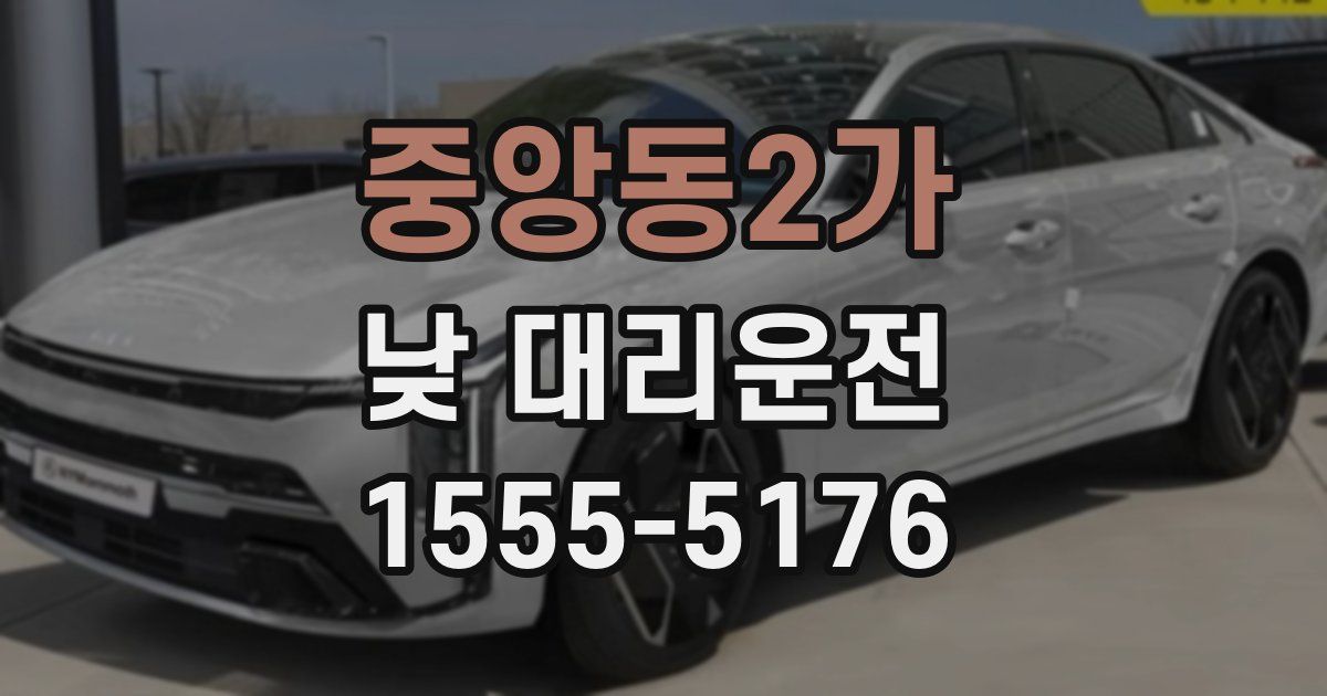중앙동2가 낮 대리운전