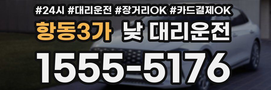 항동3가 낮 대리운전