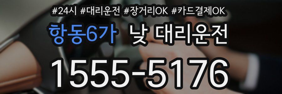 항동6가 낮 대리운전