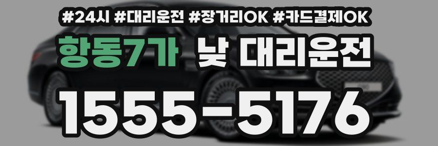 항동7가 낮 대리운전
