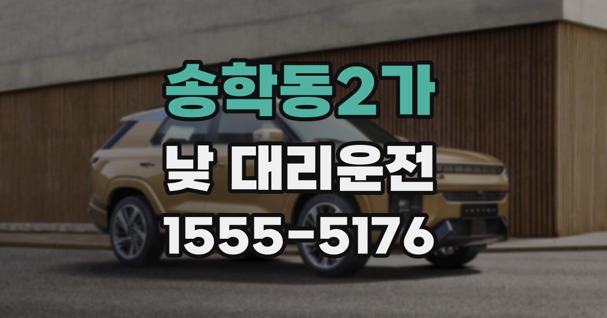 송학동2가 낮 대리운전
