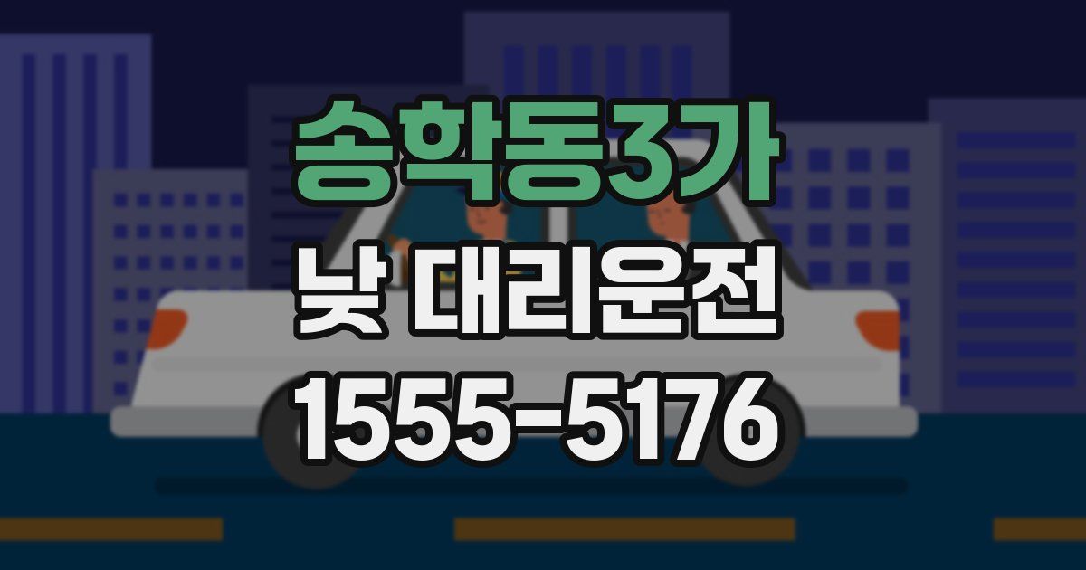 송학동3가 낮 대리운전