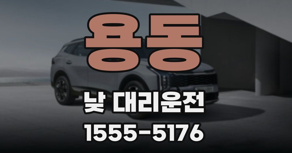 용동 낮 대리운전