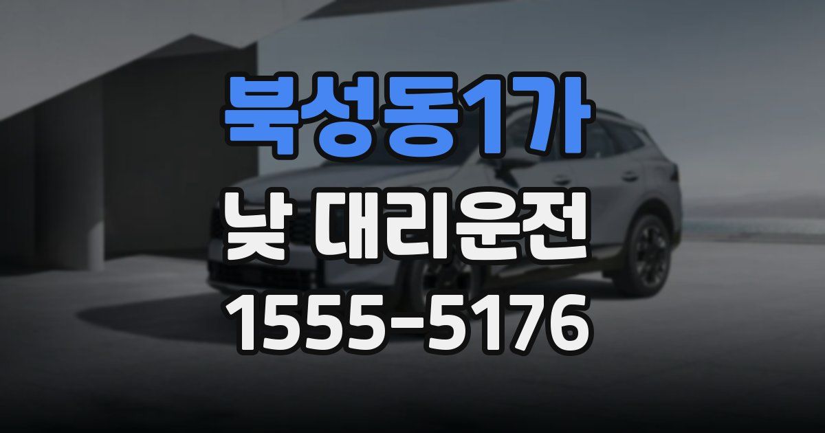 북성동1가 낮 대리운전