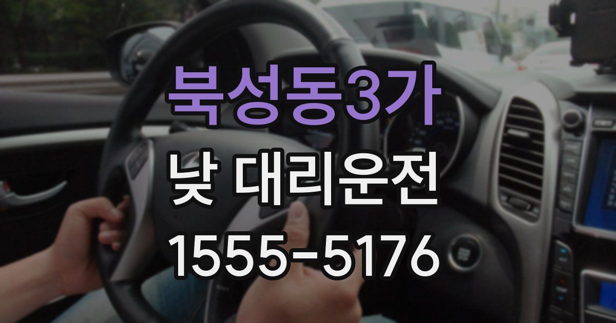 북성동3가 낮 대리운전