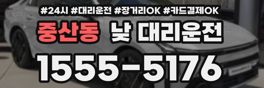 중산동 낮 대리운전