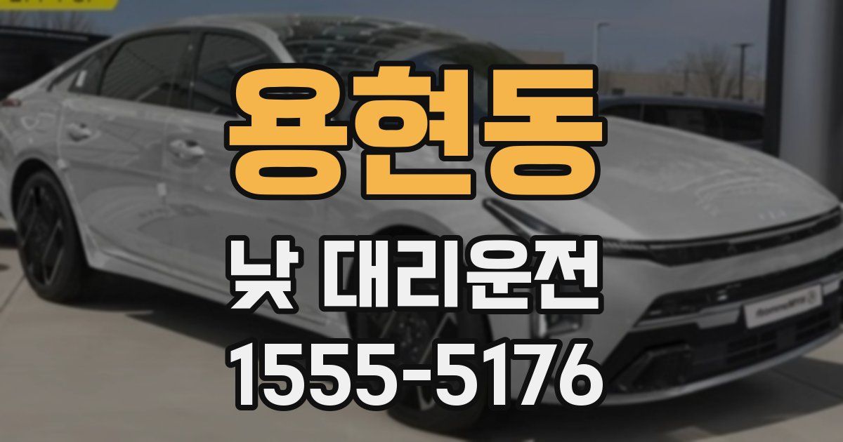 용현동 낮 대리운전