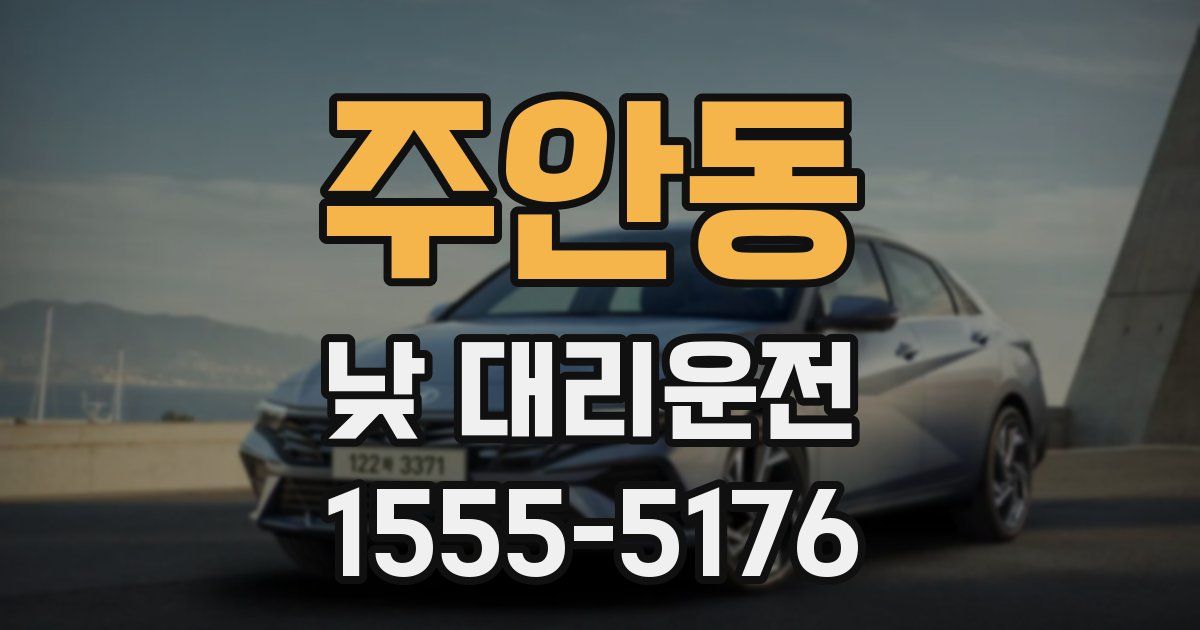 주안동 낮 대리운전