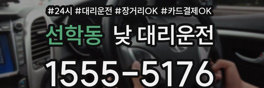 선학동 낮 대리운전