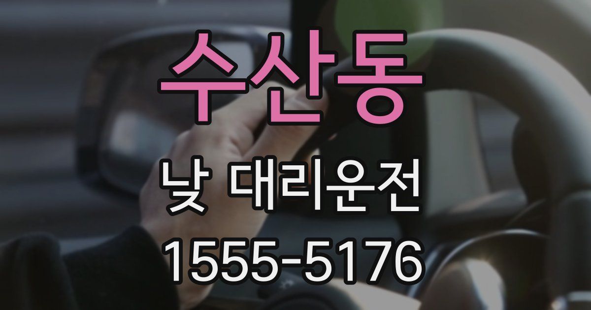 수산동 낮 대리운전