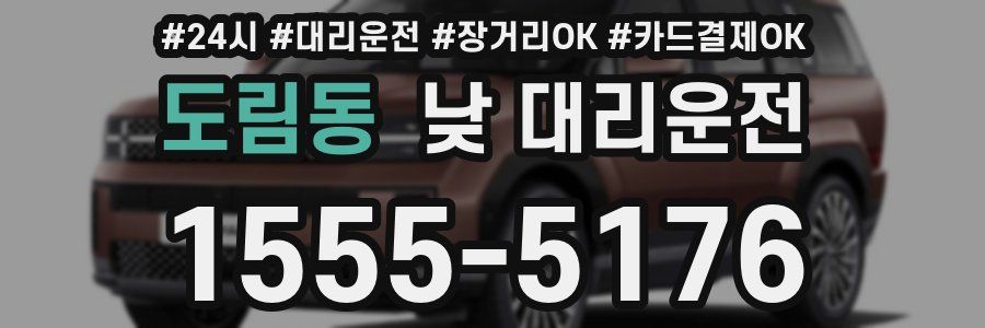 도림동 낮 대리운전