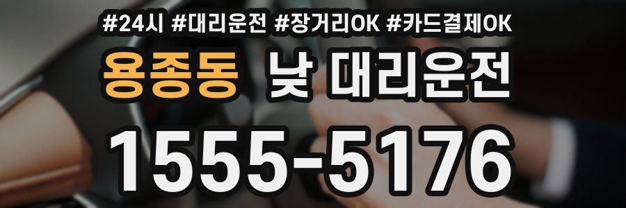 용종동 낮 대리운전