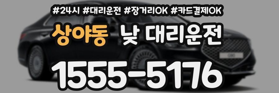 상야동 낮 대리운전