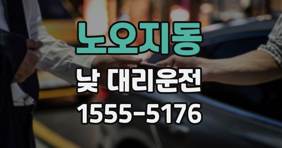 노오지동 낮 대리운전