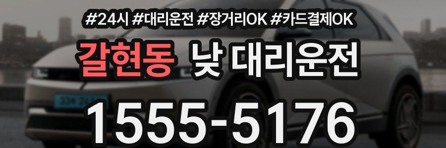 갈현동 낮 대리운전