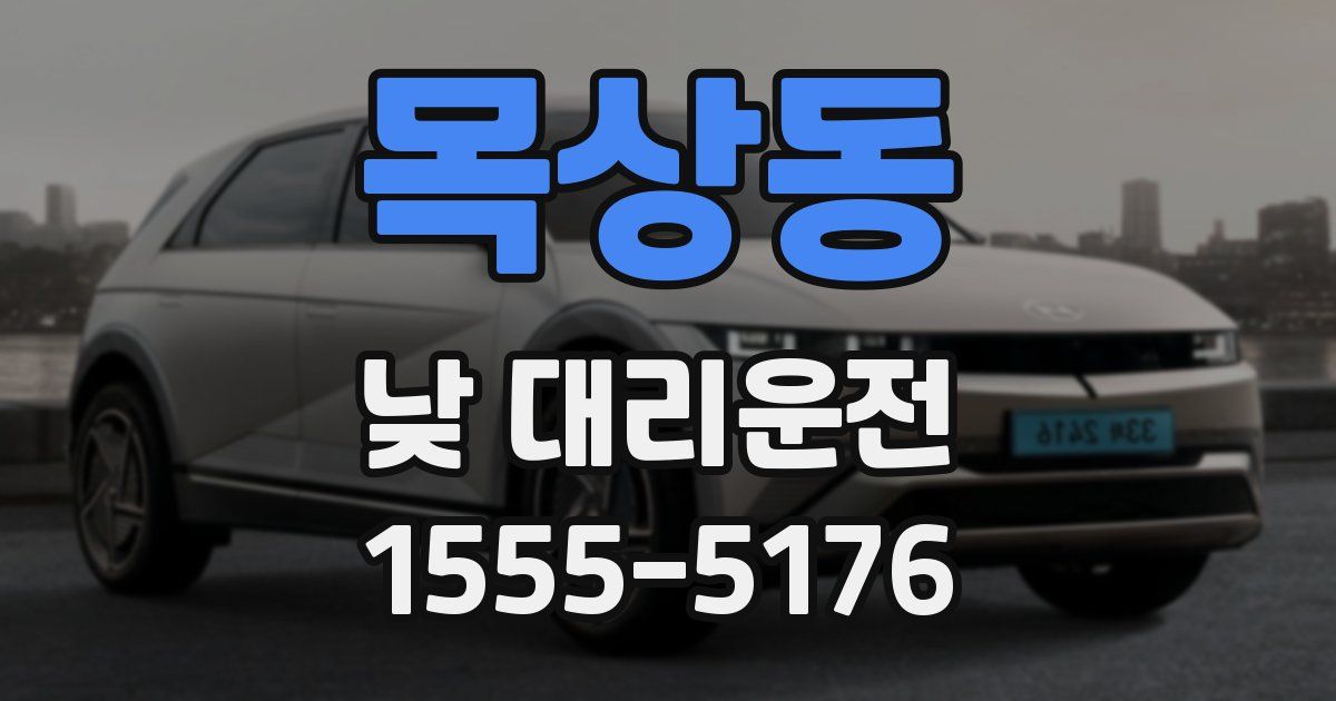 목상동 낮 대리운전