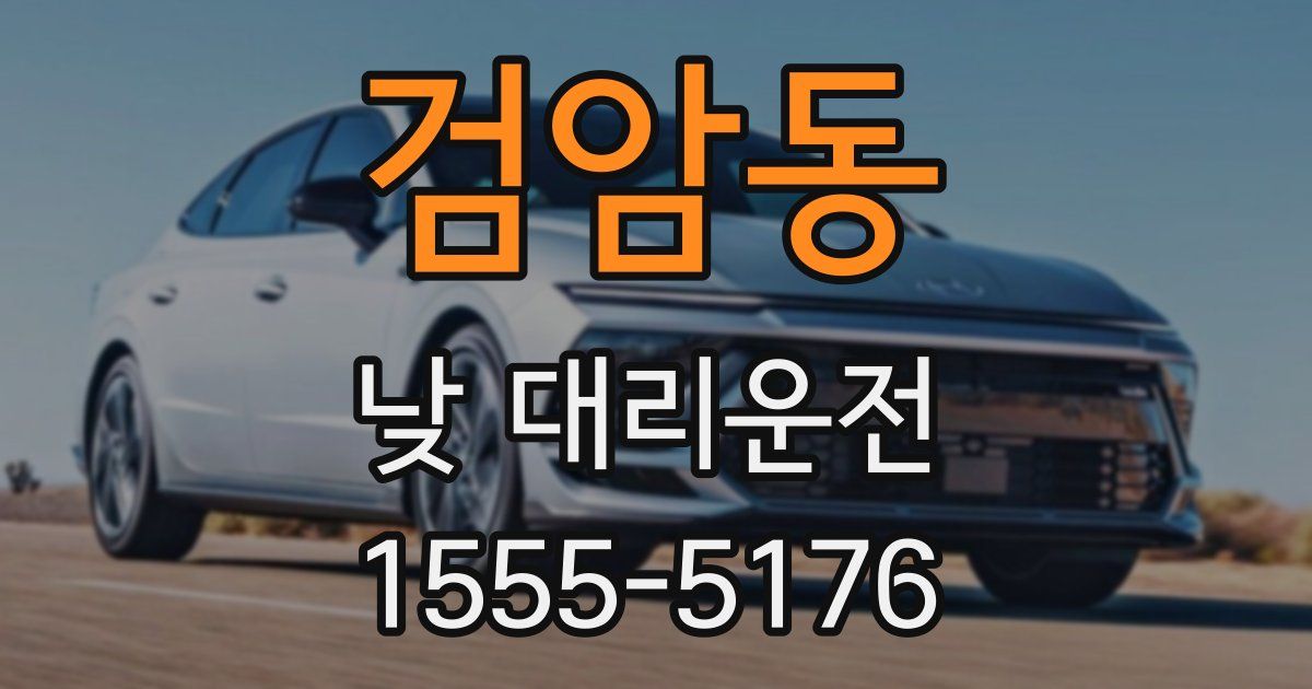 검암동 낮 대리운전