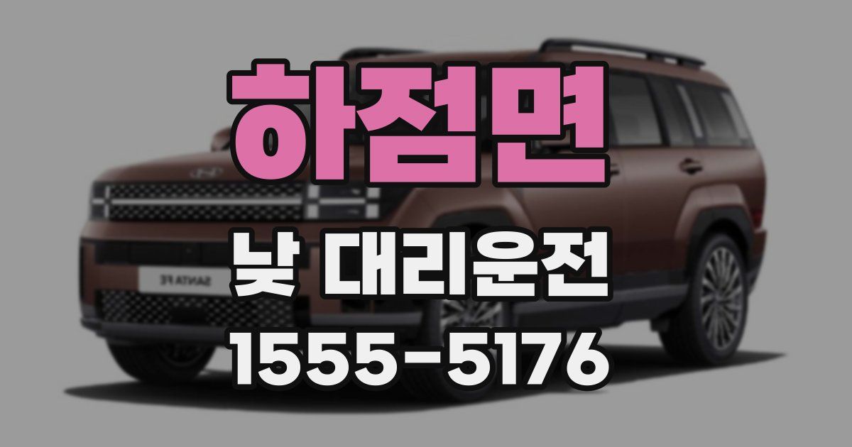 하점면 낮 대리운전