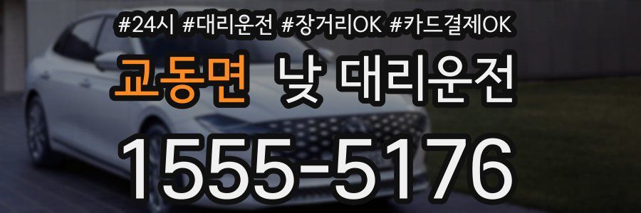 교동면 낮 대리운전
