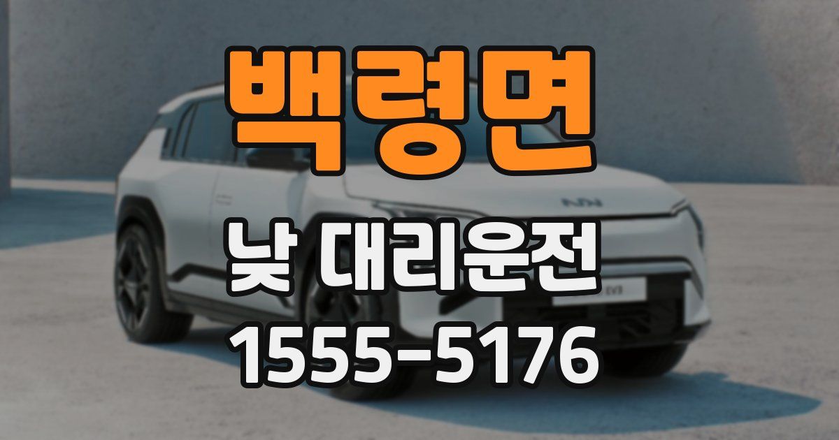 백령면 낮 대리운전