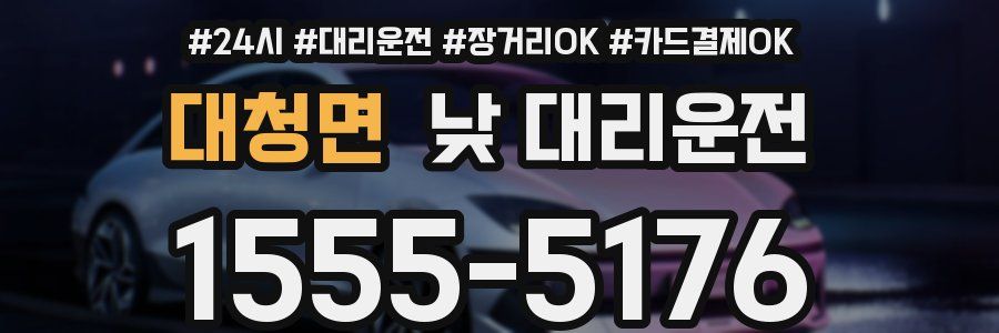 대청면 낮 대리운전