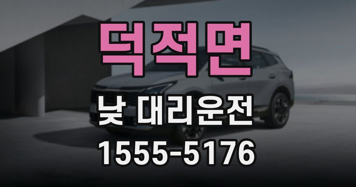 덕적면 낮 대리운전