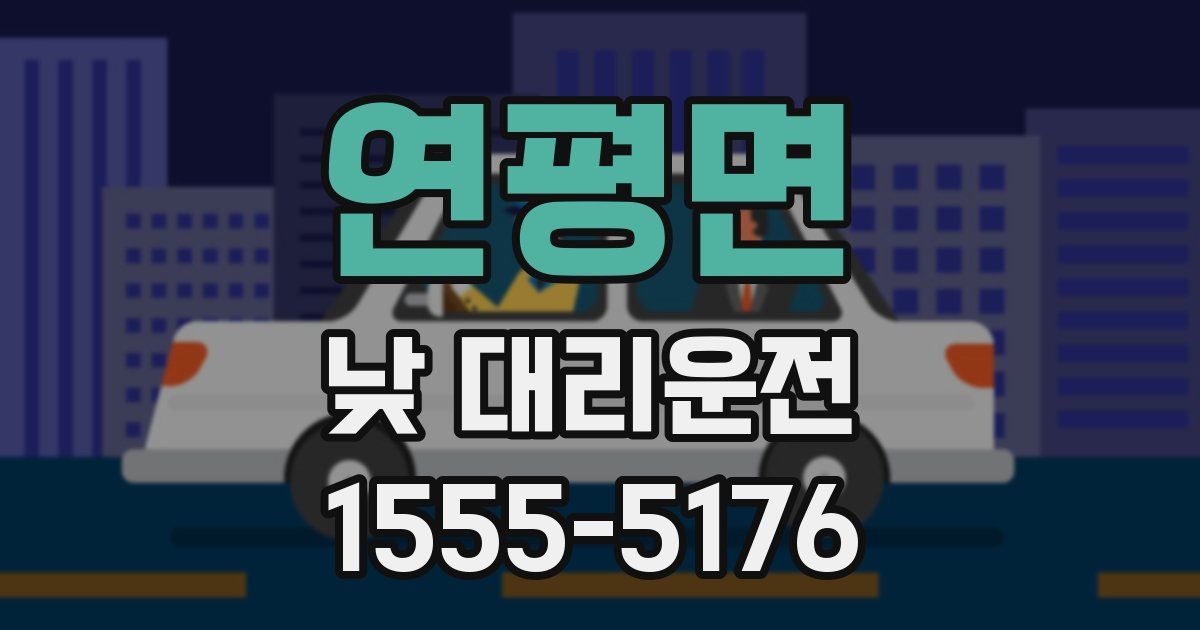 연평면 낮 대리운전