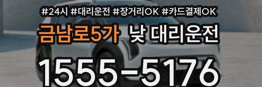 금남로5가 낮 대리운전