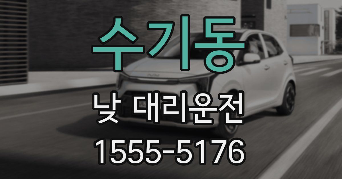 수기동 낮 대리운전
