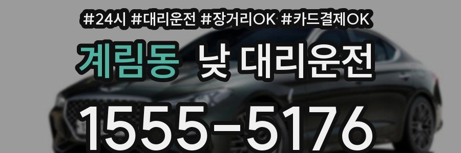 계림동 낮 대리운전