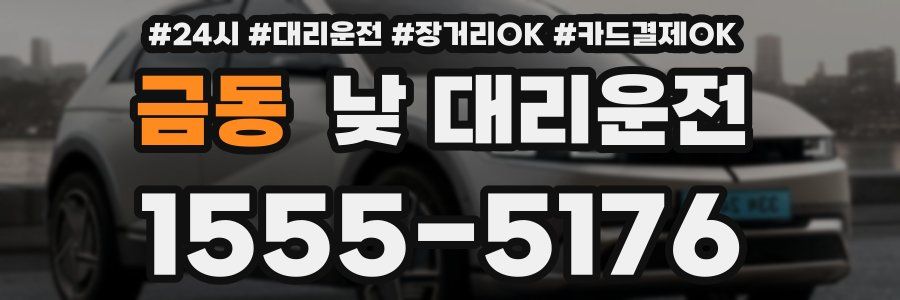 금동 낮 대리운전