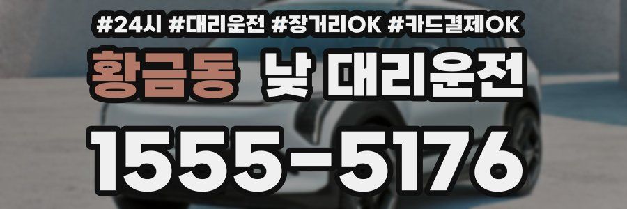 황금동 낮 대리운전