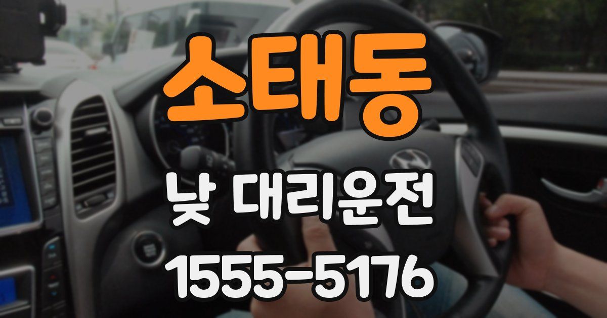 소태동 낮 대리운전