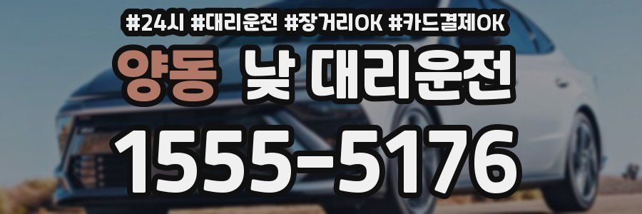 양동 낮 대리운전