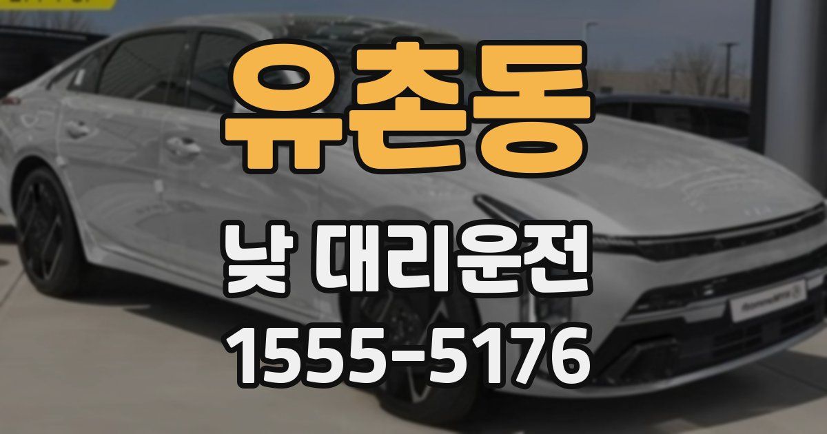 유촌동 낮 대리운전