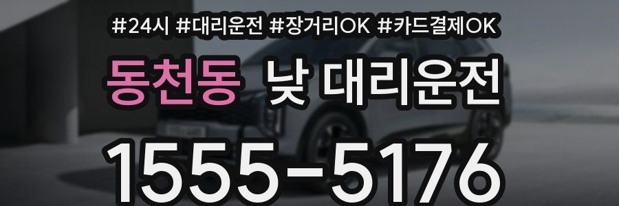 동천동 낮 대리운전