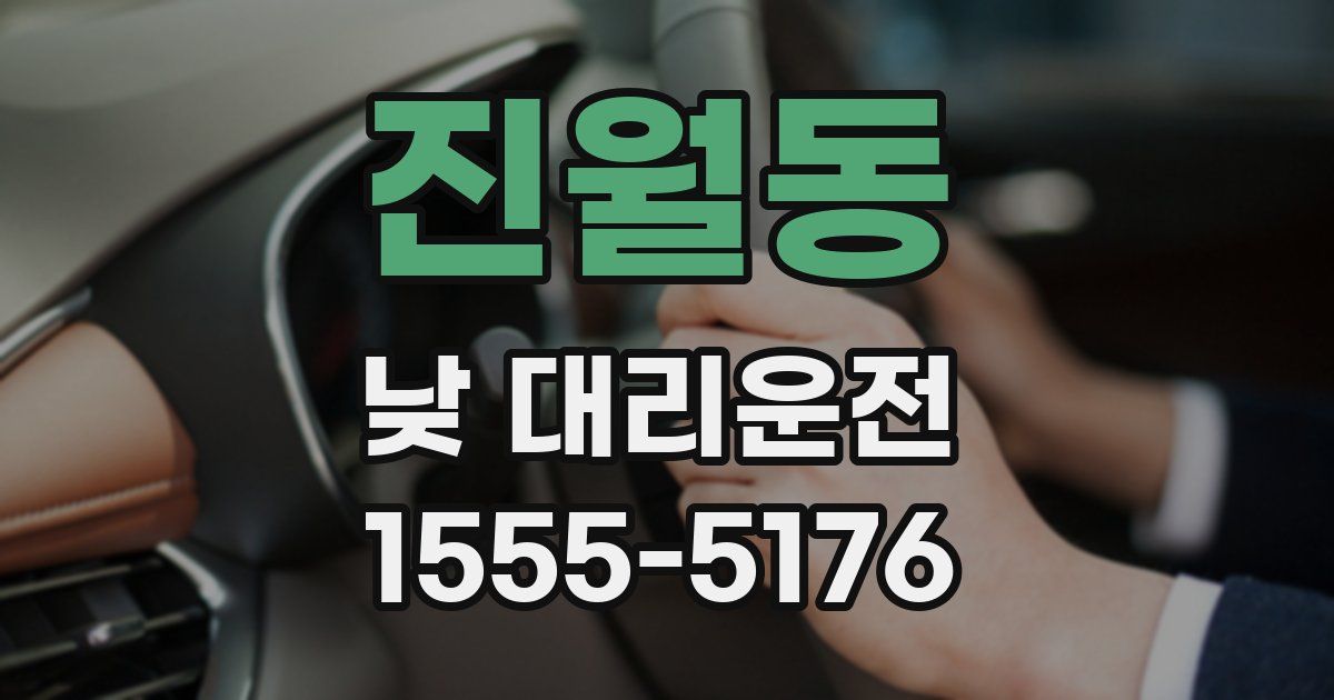 진월동 낮 대리운전