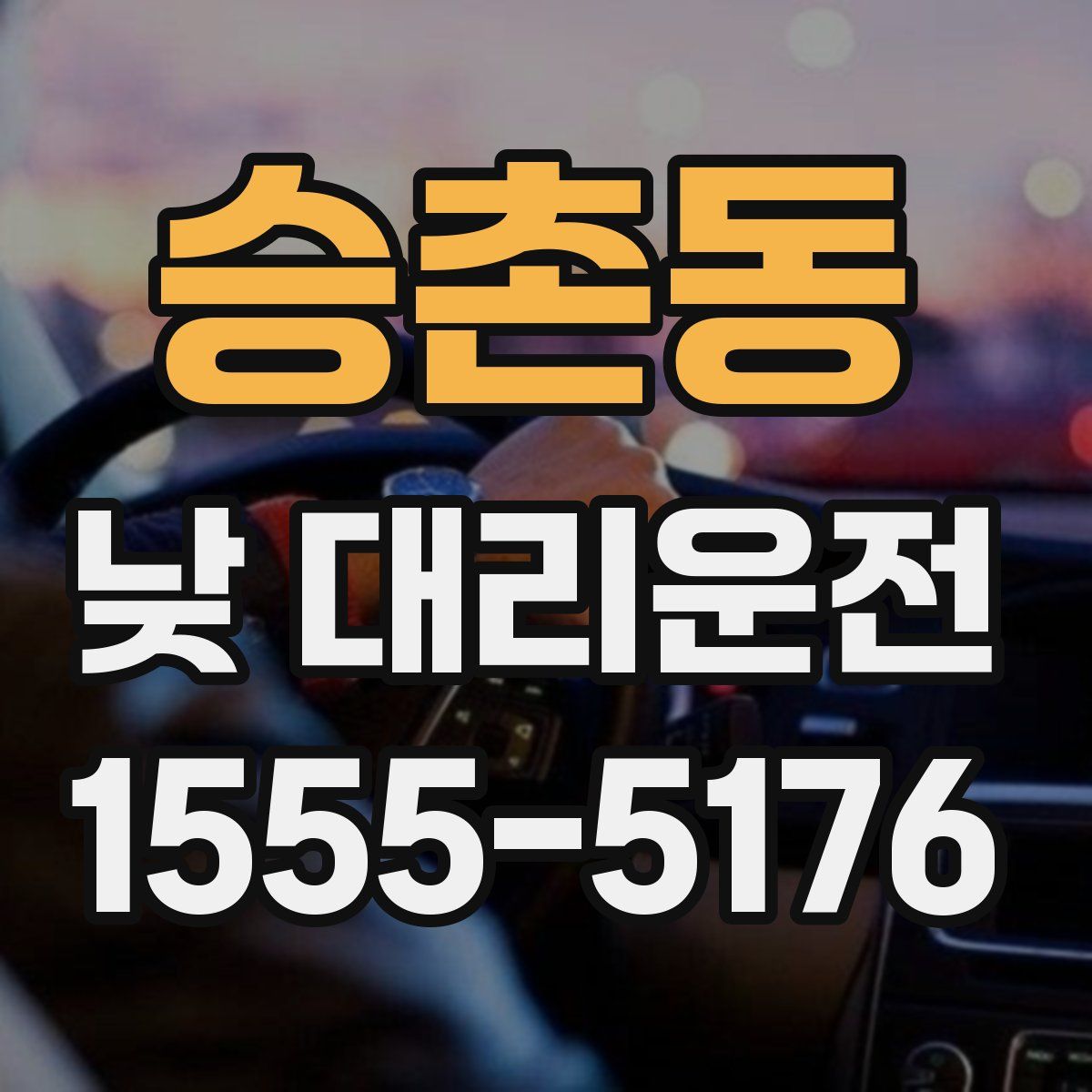 승촌동 낮 대리운전