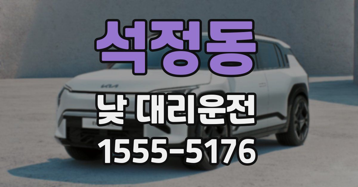 석정동 낮 대리운전