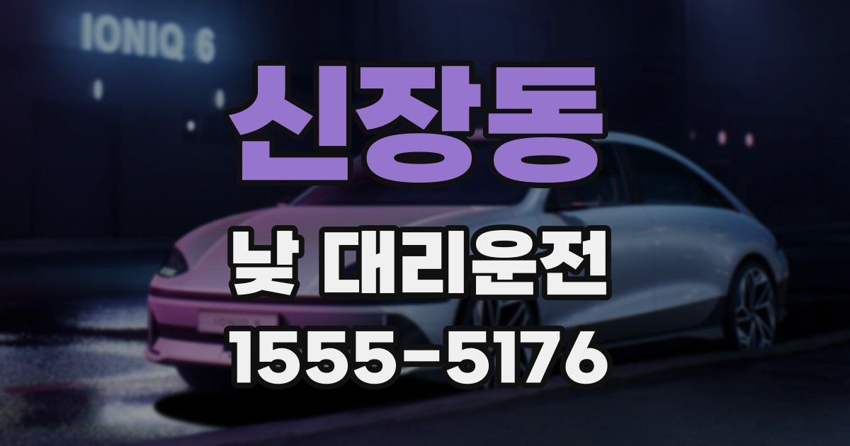 신장동 낮 대리운전